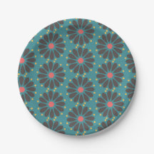 Floral - turquoise