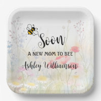 Flore de maman à abeille Baby Girl Douche