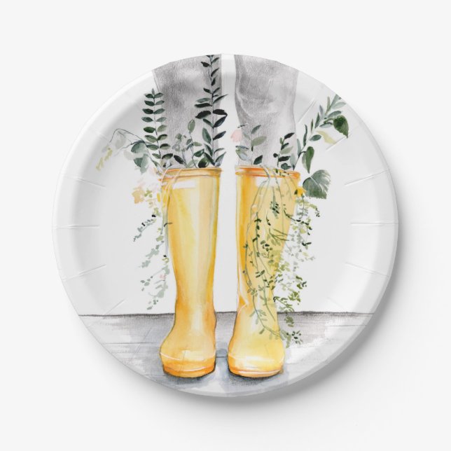 Assiettes En Carton Flux et croissance I (Devant)