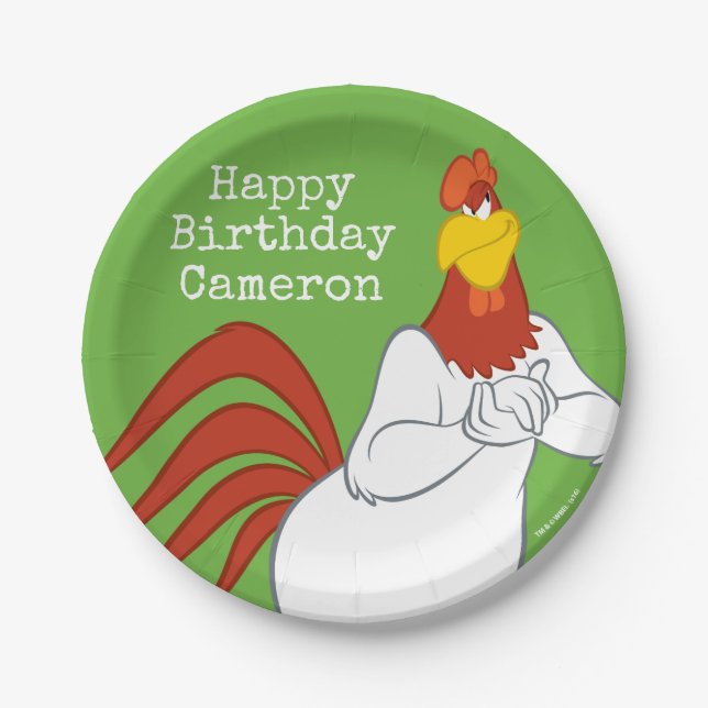 Assiettes En Carton Foghorn Leghorn | Mauvais regard (Devant)