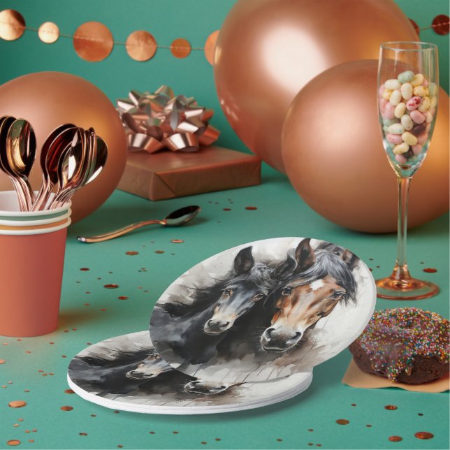 Assiettes En Carton Foie avec sa mère (Multi)