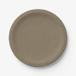 Assiettes En Carton Fond texturé marron calme et simple