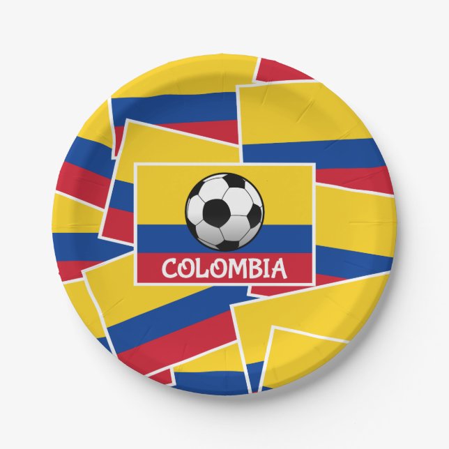 Assiettes En Carton Football américain de Colombia (Devant)