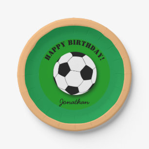 Assiettes En Carton Football Ball & Soccer Birthday Wives (Fête)