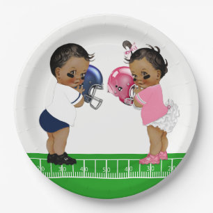 Assiettes En Carton Football Sexe Révéler Plaques de papier de douche