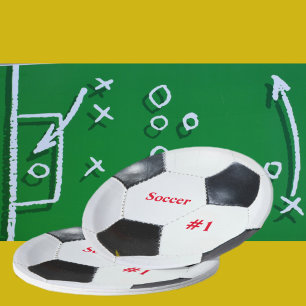 Assiettes En Carton Football Soccer Ball Sports Fête à thème