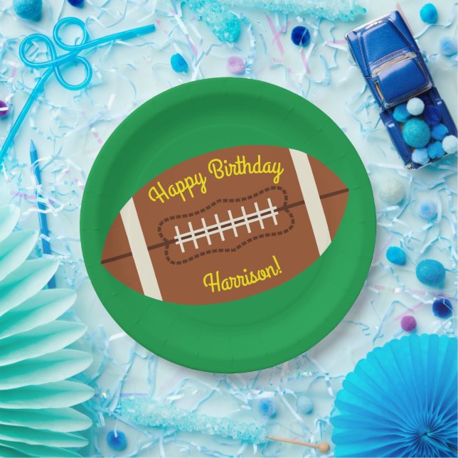 Assiettes En Carton Football Sports fête d'anniversaire (Fête)