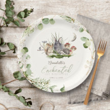 Forêt enchantée Animaux de forêt Crème d'anniversa