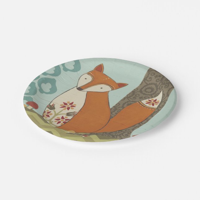Assiettes En Carton Forêt Whimsy IV (Angle)