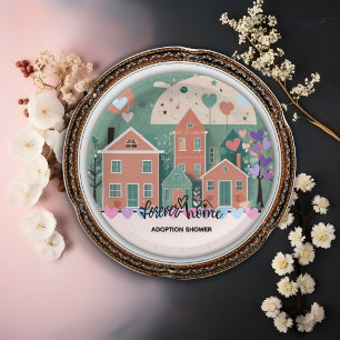 Assiettes En Carton Forever Accueil Pastel Coeurs Adoption Foster Douc