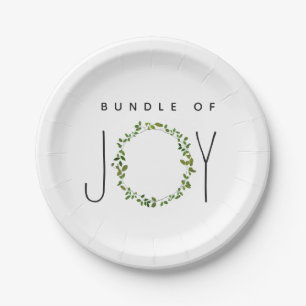 Assiettes En Carton Forfait De Serrure Verte De Joy Baby shower Neutre