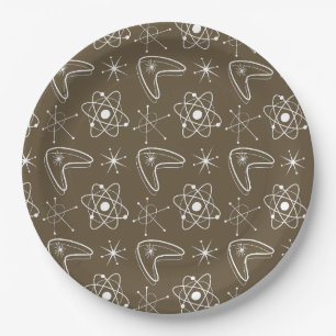 Assiettes En Carton Formes atomiques MidCentury Moderne MCM de Noël
