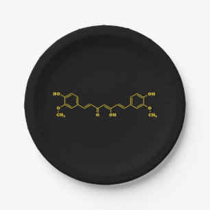 Assiettes En Carton Formule chimique moléculaire de curcumin curcumin 