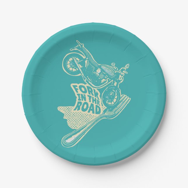 Assiettes En Carton Fourche dans le crash de moto routier (Devant)
