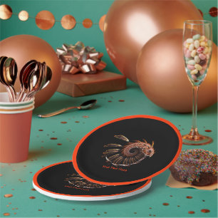 Assiettes En Carton Fractal Firebird