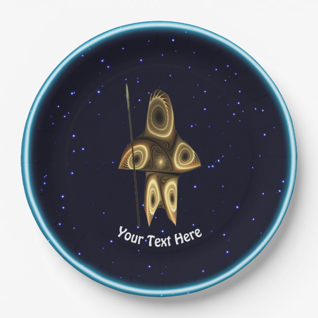 Assiettes En Carton Fractal Inuit Hunter (Devant)