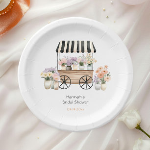 Assiettes En Carton Frais sortis du marché Fête de douche florale de m