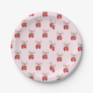 Assiettes En Carton Fraise
