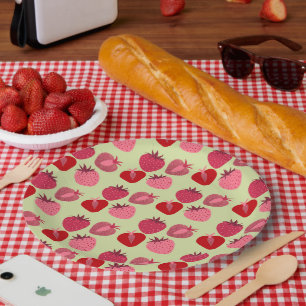 Assiettes En Carton Fraises