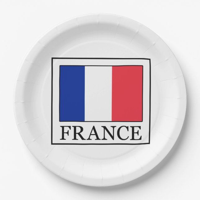 Assiettes En Carton France (Devant)