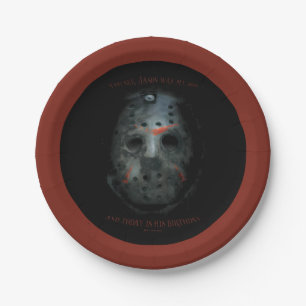 Assiettes En Carton Freddy contre Jason   Devis Jason Mask