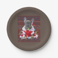 French bulldog Christmas Lights Ugly Sweater Dog