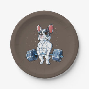 Assiettes En Carton French Bulldog Poids Funny Deadlift Gym