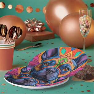 Assiettes En Carton Frenchie Fun