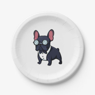 Assiettes En Carton Frenchie The Gentlemen