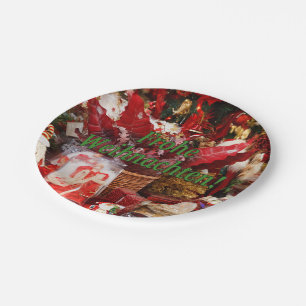 Assiettes En Carton Frohe Weihnachten ! Joyeux Noël en allemand