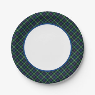 Assiettes En Carton Frontière de Clan Farquharson Tartan