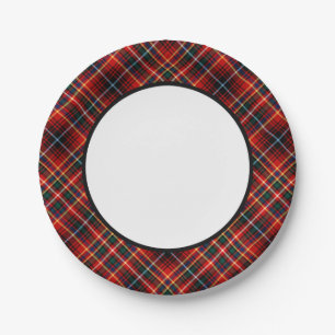 Assiettes En Carton Frontière de tartan d'Innes de clan