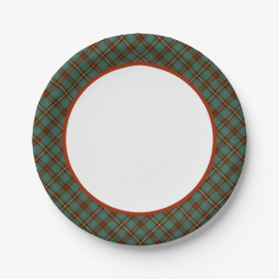 Assiettes En Carton Frontière du taran de chasse Clan Fraser