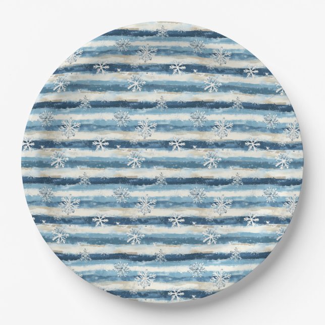 Assiettes En Carton Frosted Horizon (Devant)