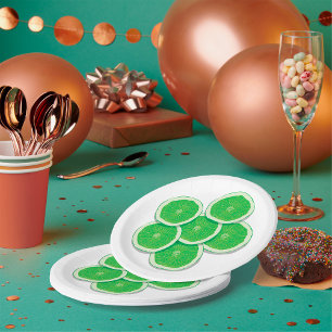 Assiettes En Carton Fruit de citron vert