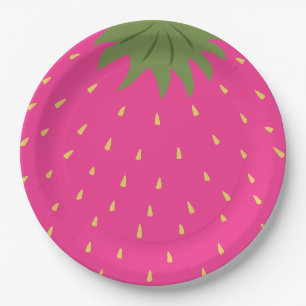 Assiettes En Carton Fruit fraise