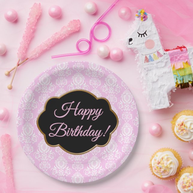 Assiettes En Carton Fun, Flirty and Feminine  (Fête)