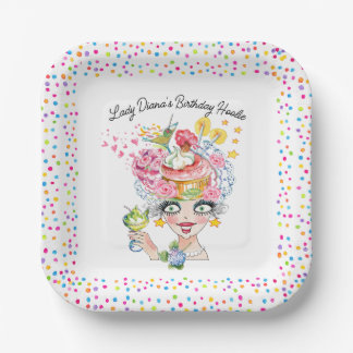 Assiettes En Carton Fun Sassy Birthday Babe Paper Plates