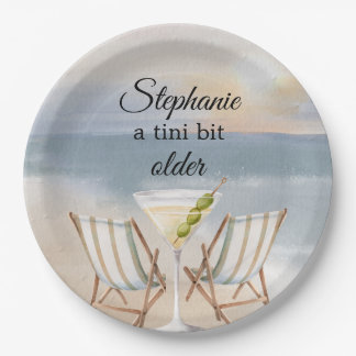 Assiettes En Carton Funny A Tini Bit Older Beach Party 50th Birthday