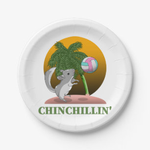 Assiettes En Carton Funny Chinchilla Chinchillin'