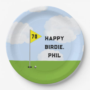 Assiettes En Carton Funny Golf Anniversaire