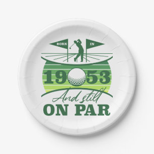 Assiettes En Carton Funny Golfer 1953 70e anniversaire
