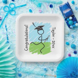 Assiettes En Carton Funny Graduation Runner © - Cross Country, Track