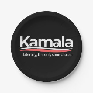 Assiettes En Carton Funny kamala 2024, Literally the Only Sane Choice,