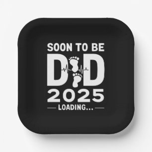 Assiettes En Carton Futur Papa Estimé 2025 Nouveau Papa À Venir