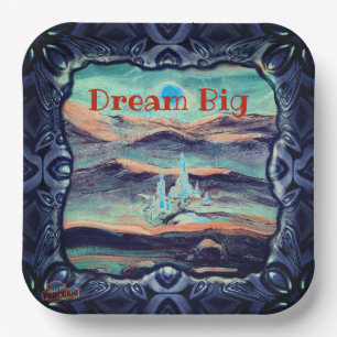 Assiettes En Carton Future Ville Lumière Rêve Big