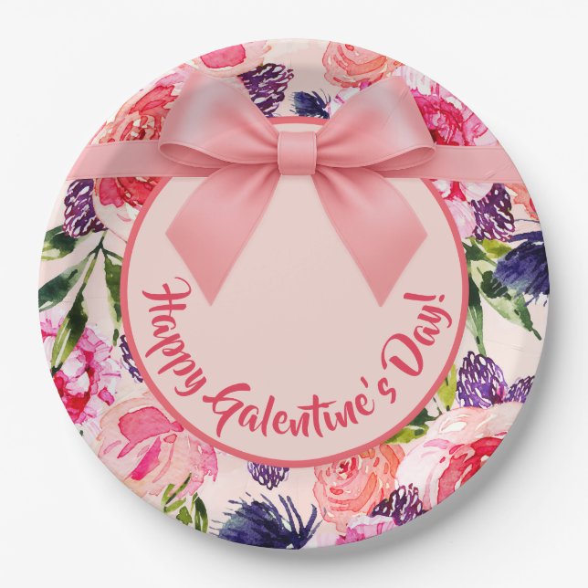 Assiettes En Carton Galantine's Day Invitation (Devant)