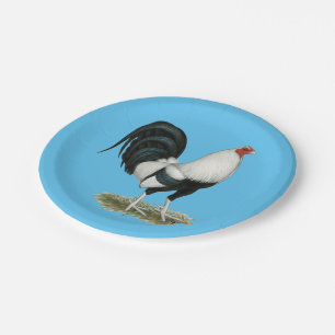 Assiettes En Carton Gamecock argenté