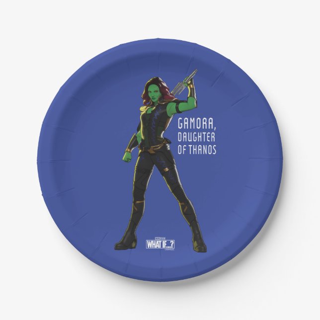 Assiettes En Carton Gamora, Fille de Thanos (Devant)