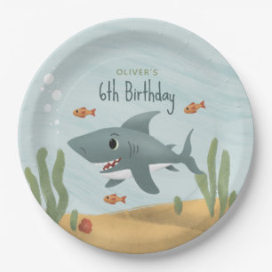 Assiettes En Carton Garçons Bleu mignon sous l'Anniversaire de enfant 
